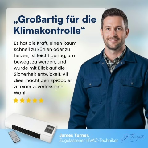 EpiCooler Experteneinschätzung zur tragbaren Klimaanlage